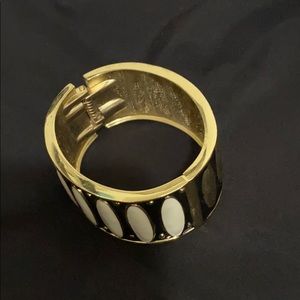 Gold, black and white cuff